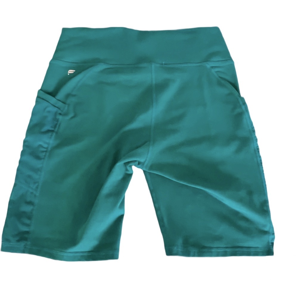 Fabletics Teal Blue Green POWERHOLD Athletic Shorts